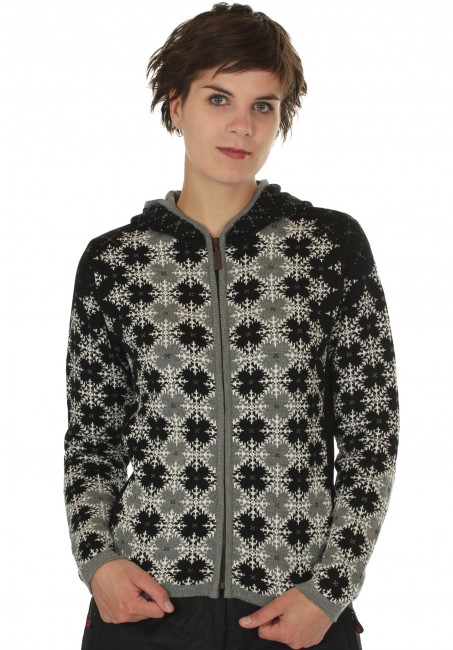 Kama damesweater med h�tte