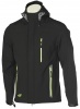 4F Softshell herrjacka, svart