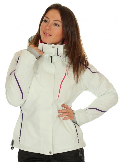 DIEL Alpine dameskijakke, r�hvid