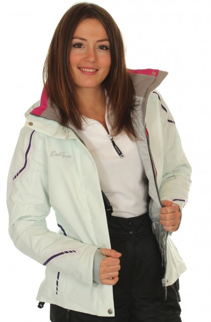 DIEL Alpine dameskijakke, r�hvid