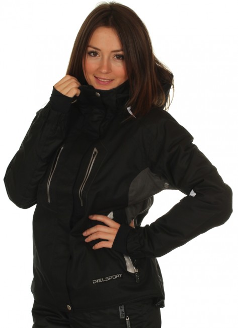 DIEL Ultra skijakke, dame, sort/antrazit