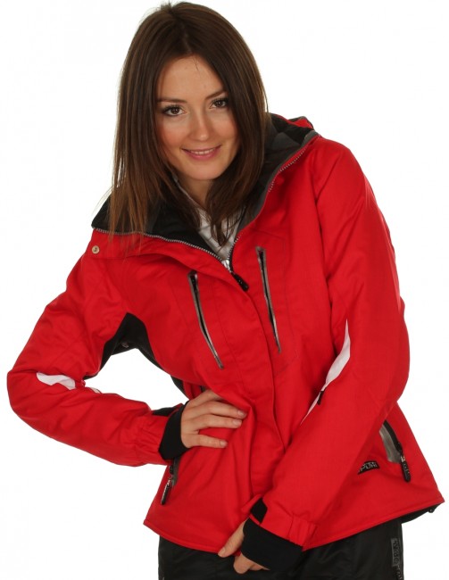 DIEL Ultra skijakke, dame, r�d/sort