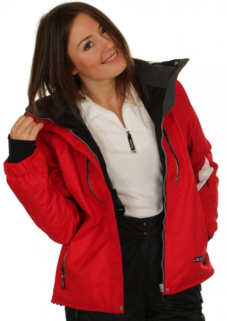 DIEL Ultra skijakke, dame, r�d/sort