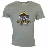 Grand Dog t-shirt, Do not eat yellow snow, dusty green