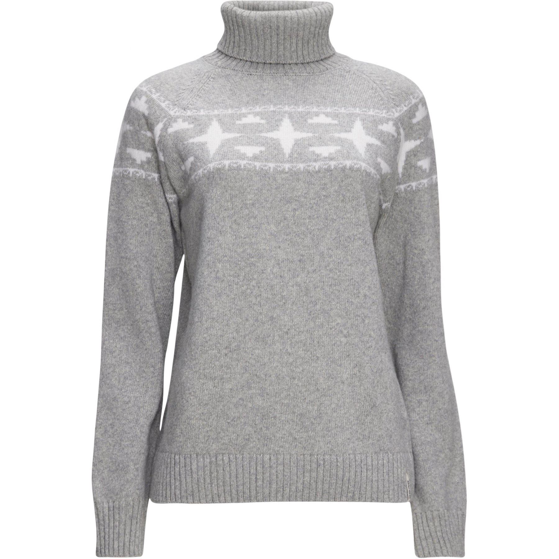 8848 Altitude Sage Wool Rollneck, Dam, Grå