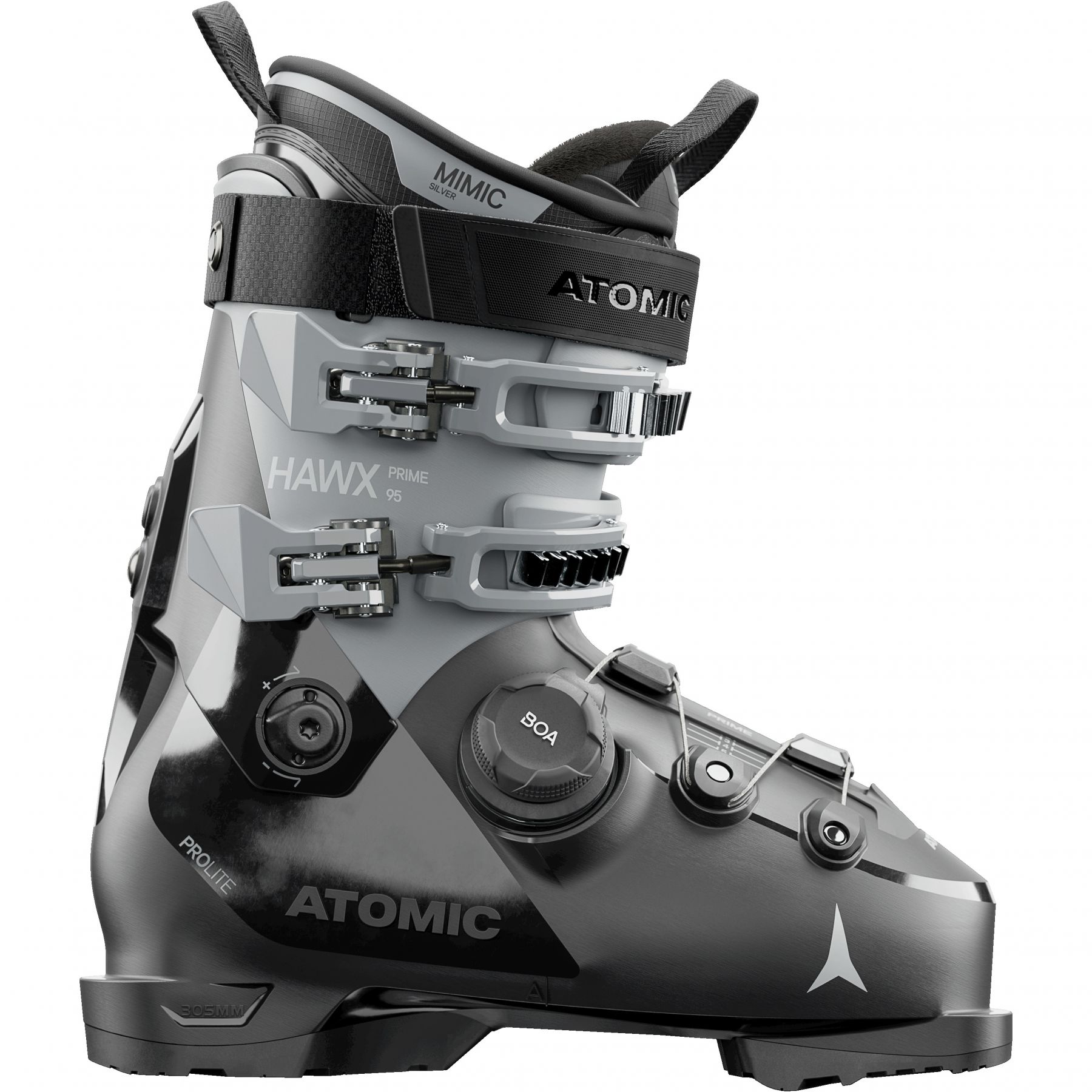 Atomic Hawx prime 95 BOA, Pjäxor, Dam, Grå/Svart
