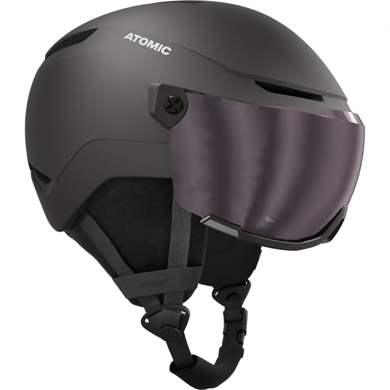 Atomic Revent Visor, Skidhjälm Med Visir, Junior, Svart