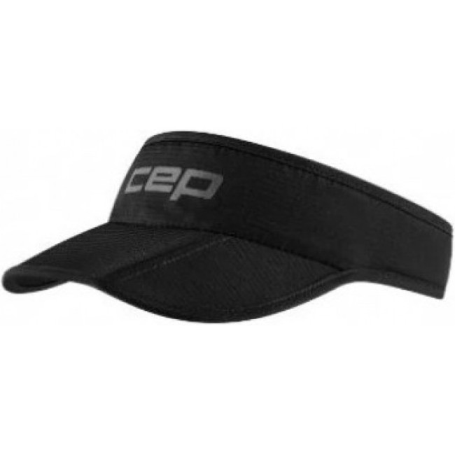 CEP Core Run Foldable Visor, solskärm, svart