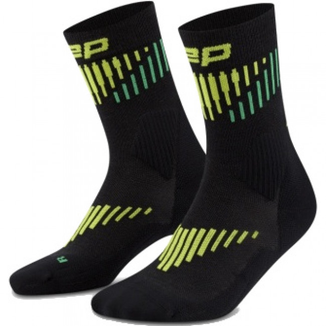 CEP Core Run Merino Socks Mid Cut 3.0, Löparstrumpor, Herr, Svart