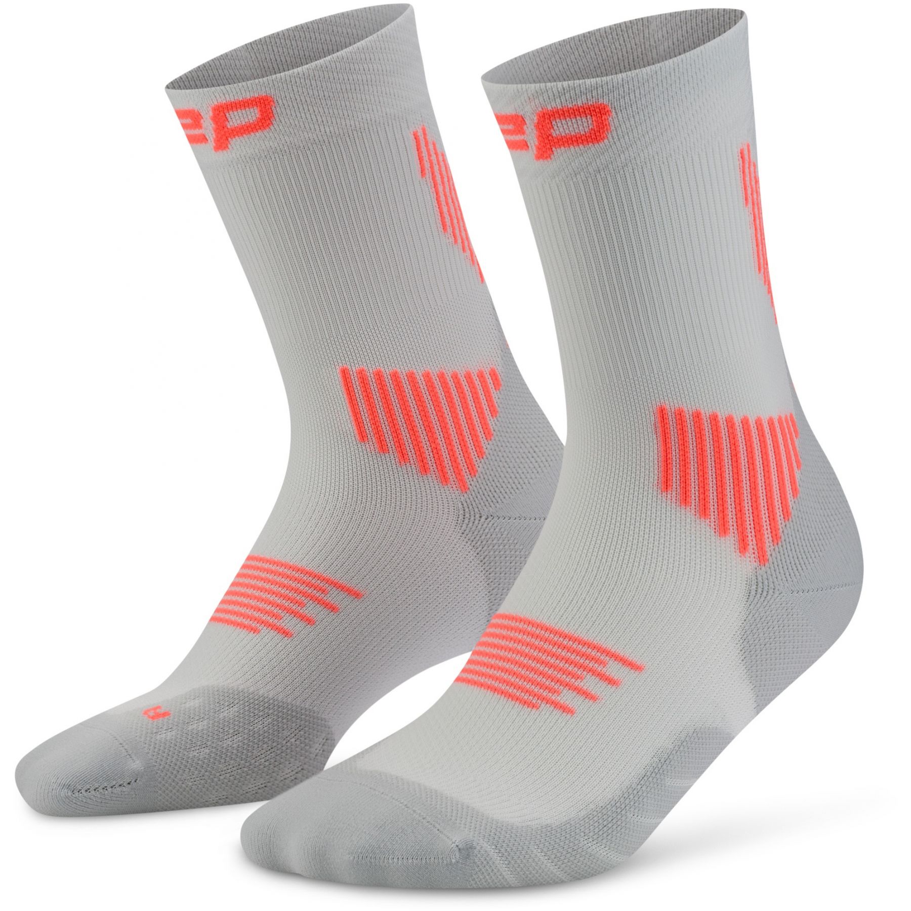 CEP Core Run Socks Mid Cut 5.0, Löparstrumpor, Dam, Grå