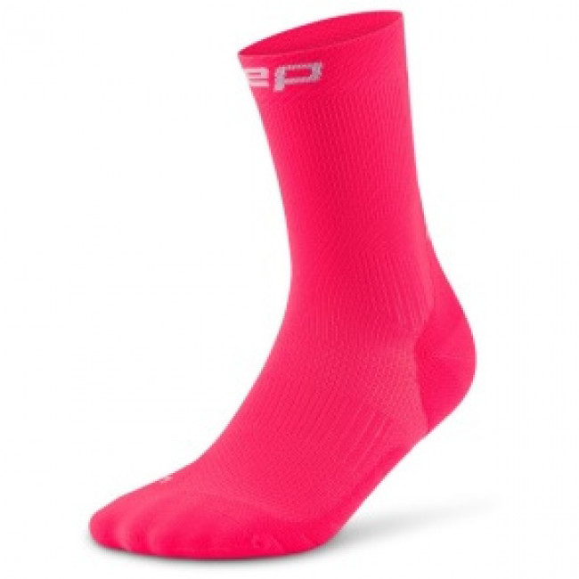CEP Core Run Socks Mid Cut 5.0, löparstrumpor, dam, rosa