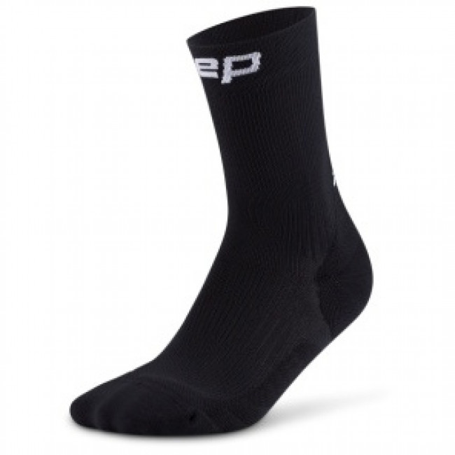 CEP Core Run Socks Mid Cut 5.0, löparstrumpor, dam, svart