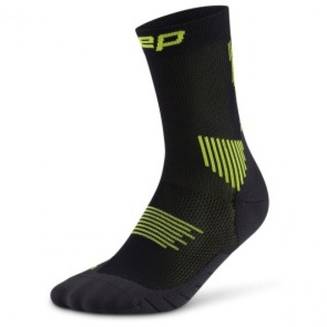 CEP Core Run Socks Mid Cut 5.0, löparstrumpor, dam, svart/grön
