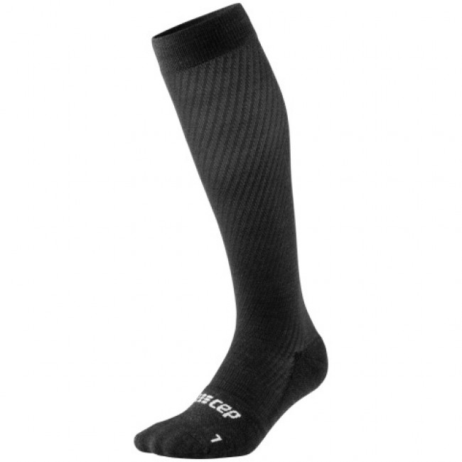 CEP Flight Socks Tall, löparstrumpor, dam, svart