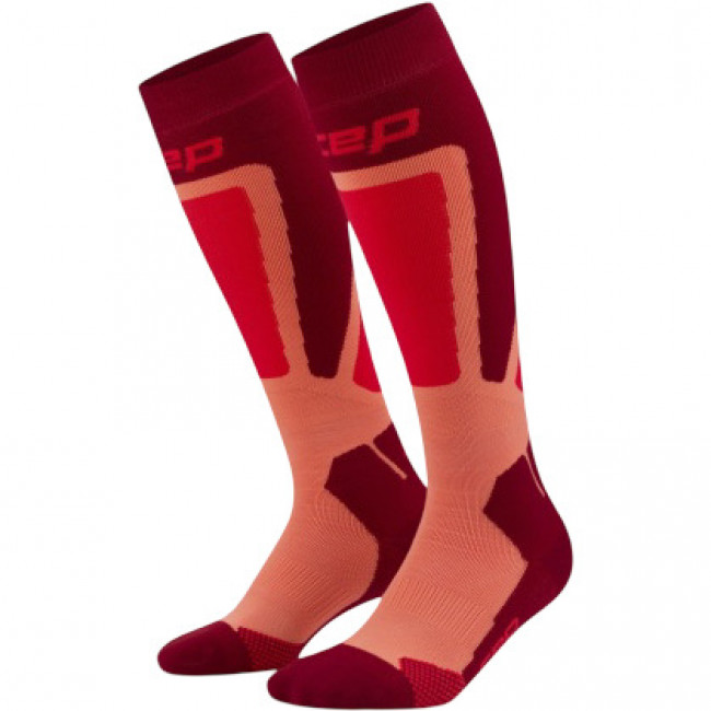 CEP Ski Thermo Socks Tall 4.0, Skidstrumpor, Dam, Röd