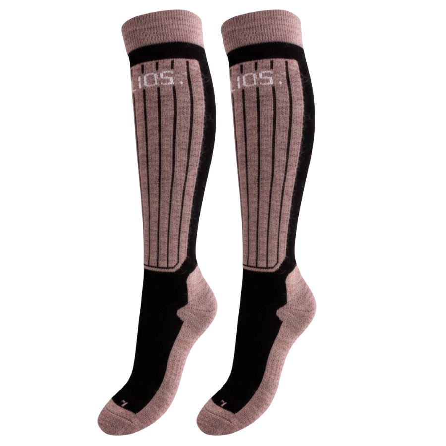 Helios Merino One 60, Skidstrumpor, 2 par, Rosa