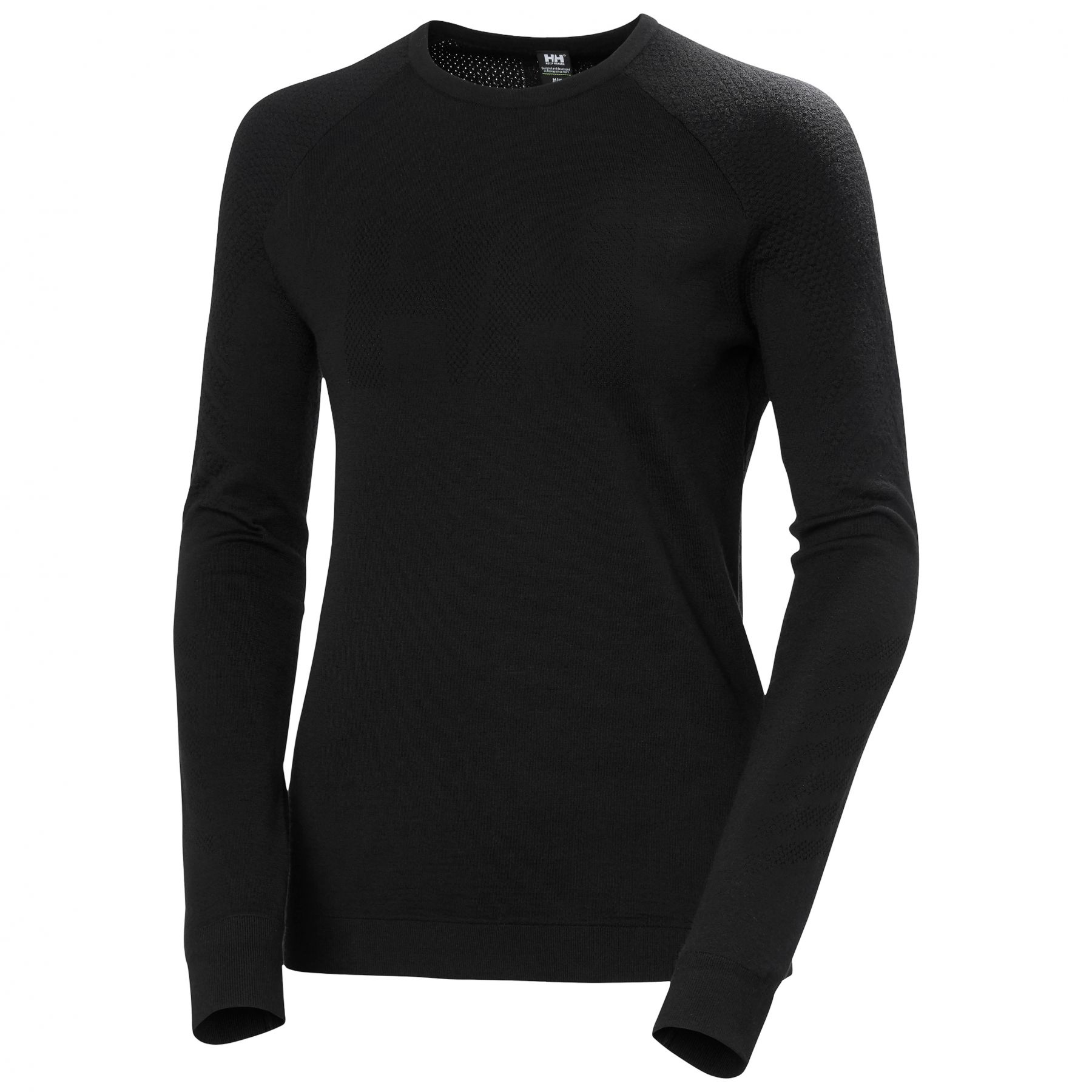 Helly Hansen Lifa Merino Knitevo Crew, Dam, Svart
