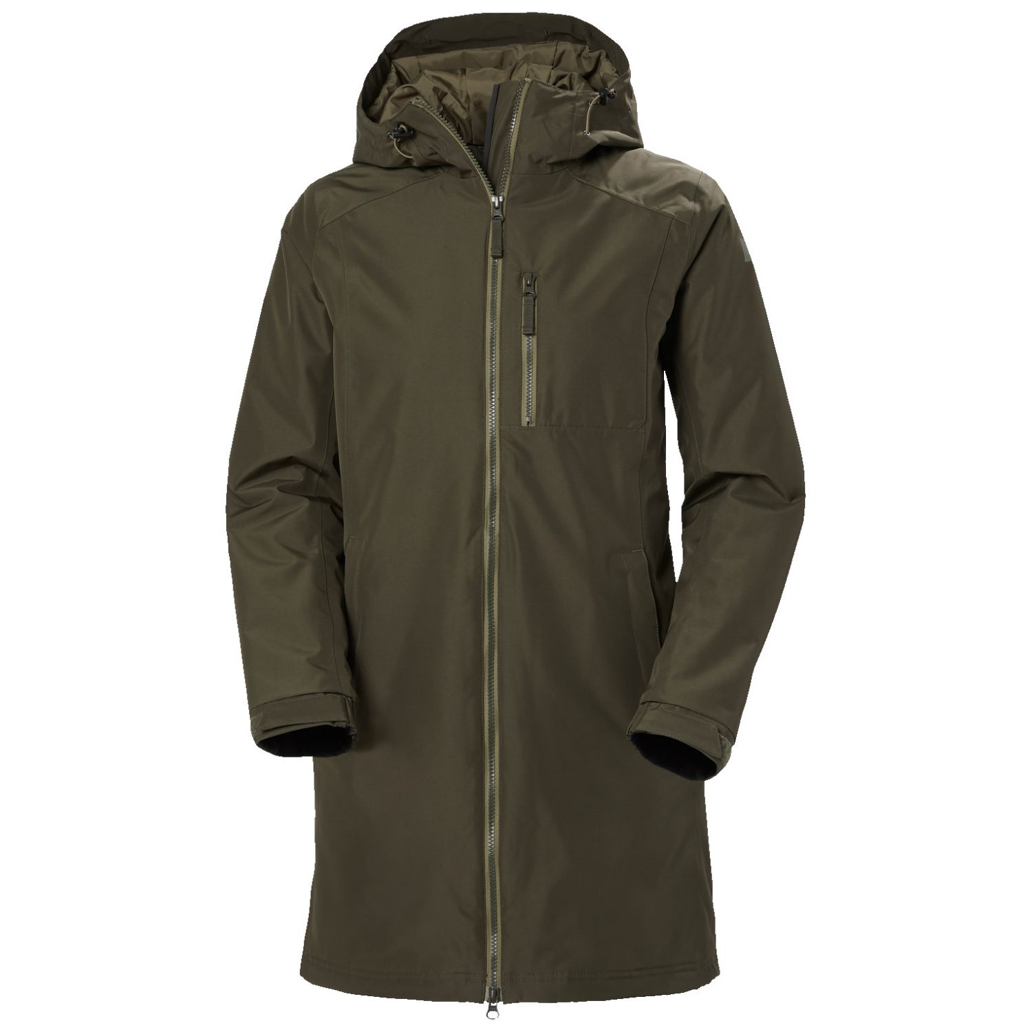 Helly Hansen Long Belfast Vinterjacke Dam Grön