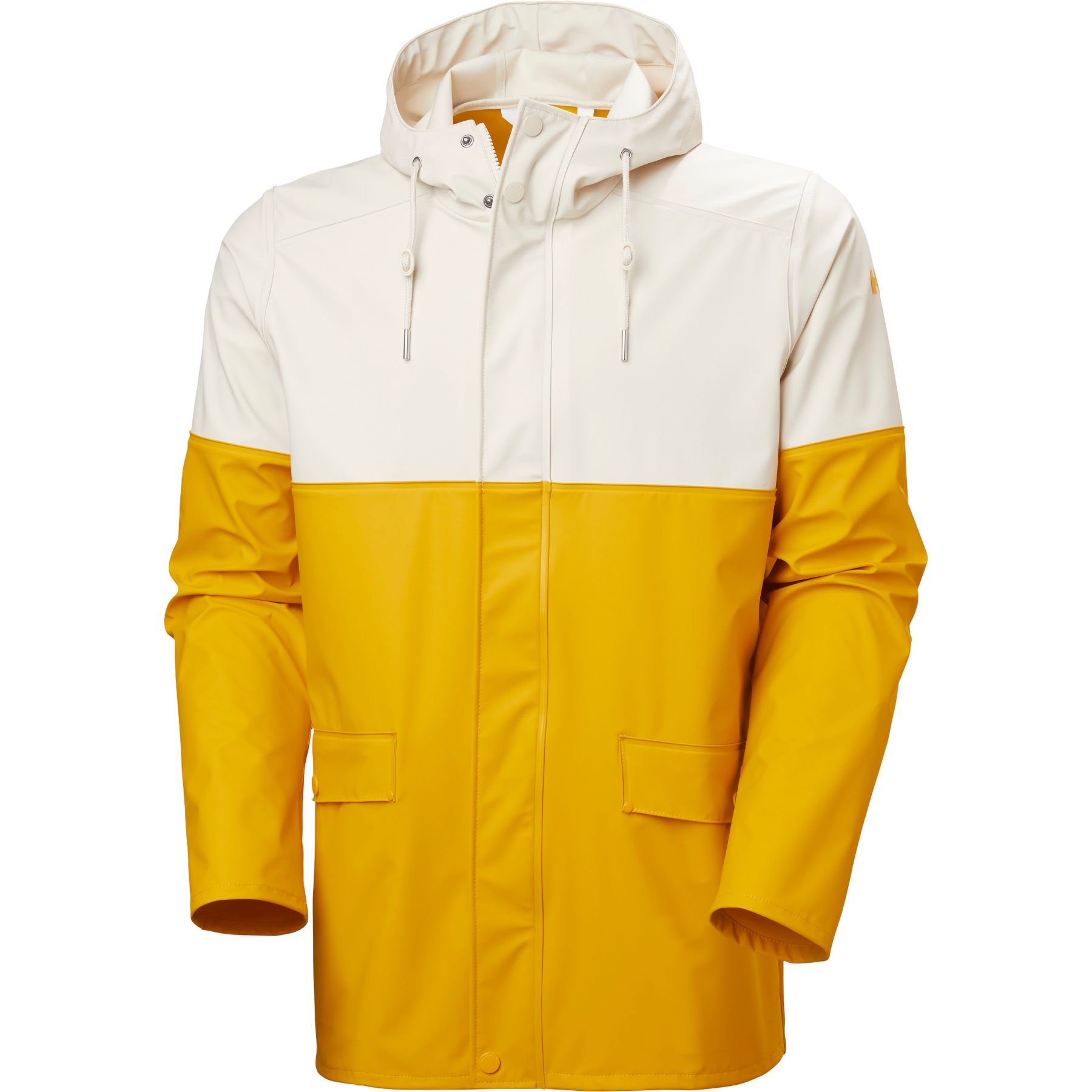 Helly Hansen Moss Block, Regnrock, Herr, Gul/Vit