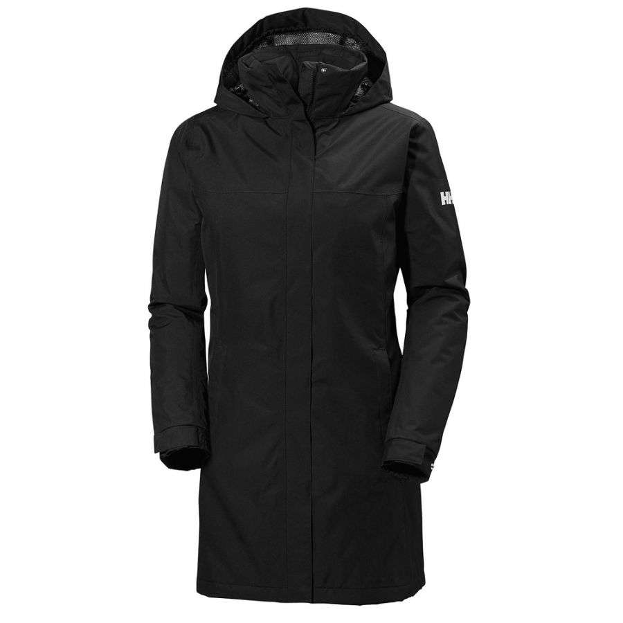 Helly Hansen Aden Long Insulated Regnkappa Dam Svart