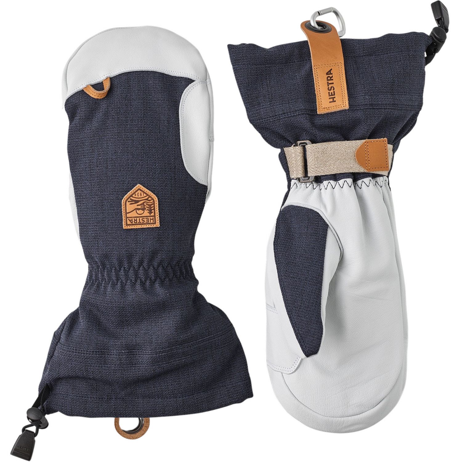 Hestra Army Leather Patrol Gauntlet, Vantar, Navy