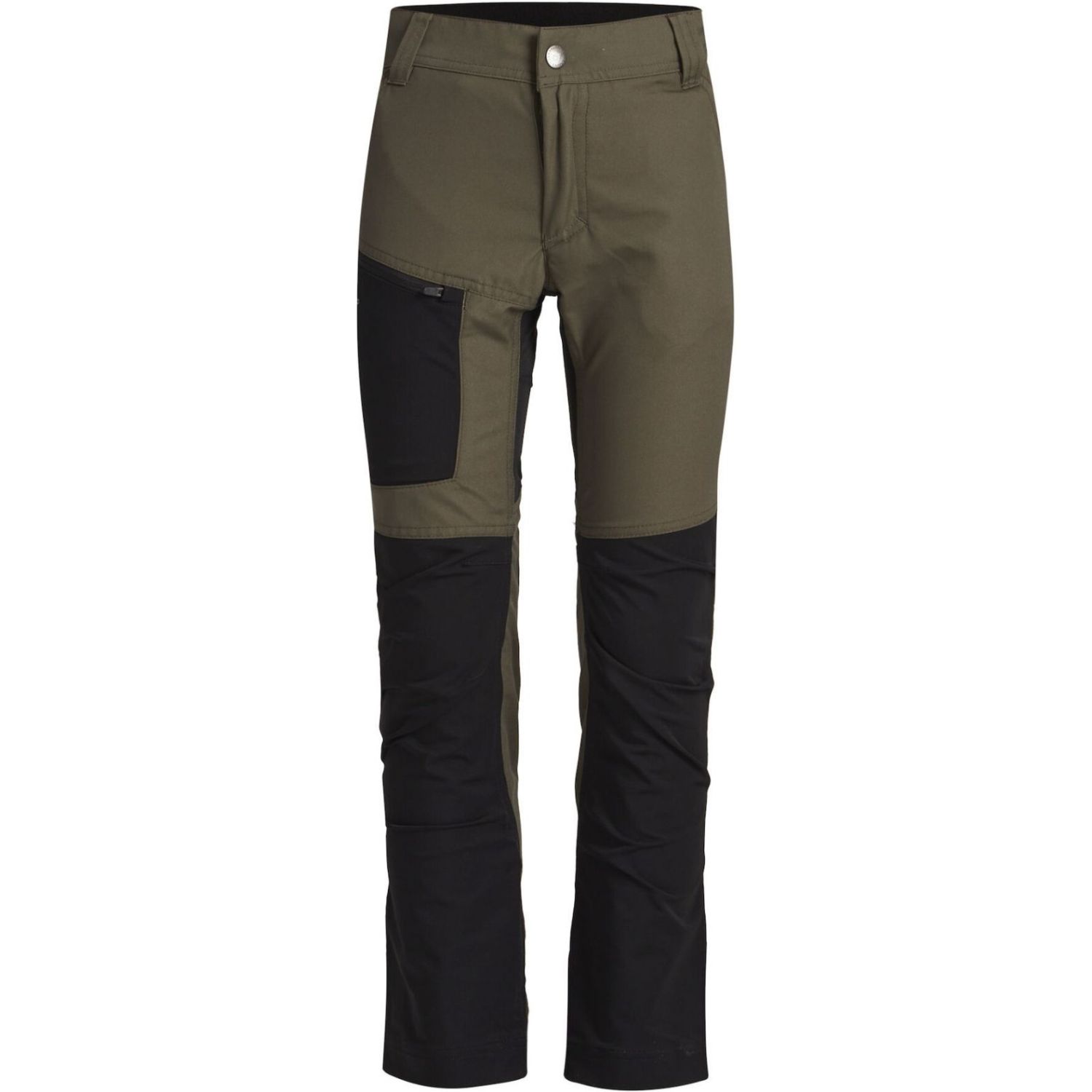 Lundhags Fulu Stretch Hybrid Pant JR, vandringsbyxor, grön/svart