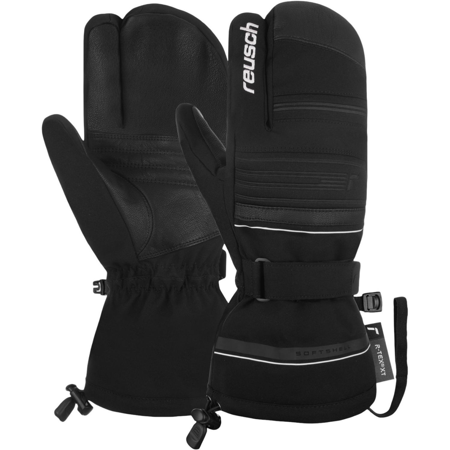 Reusch Conan R-TEX® XT, 3-Finger Skidhandskar, Herr, Svart