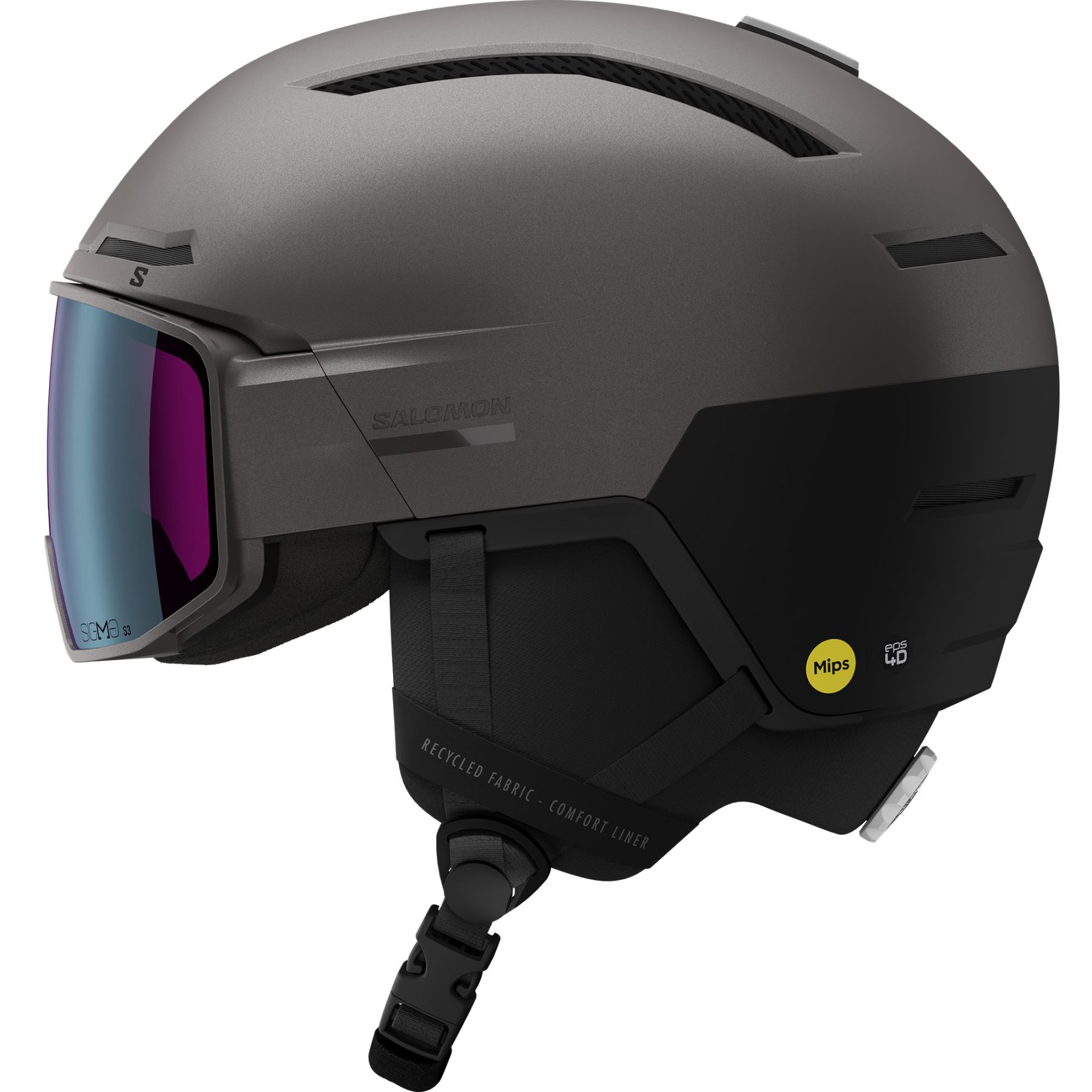 Salomon Driver Pro Sigma MIPS, Skidhjälm med Visir, Svart