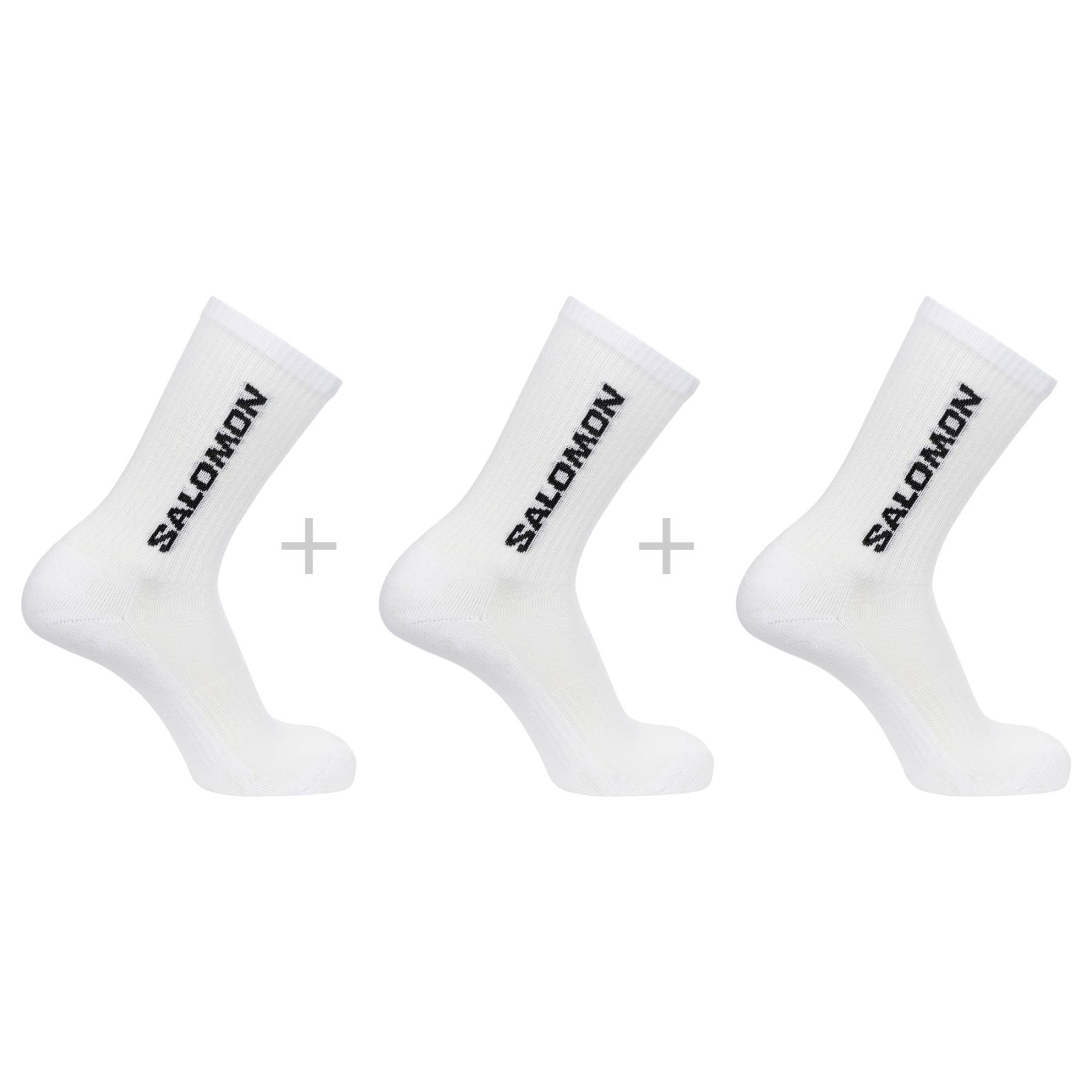 Salomon Everyday Crew, Strumpor, 3-pack, Vit