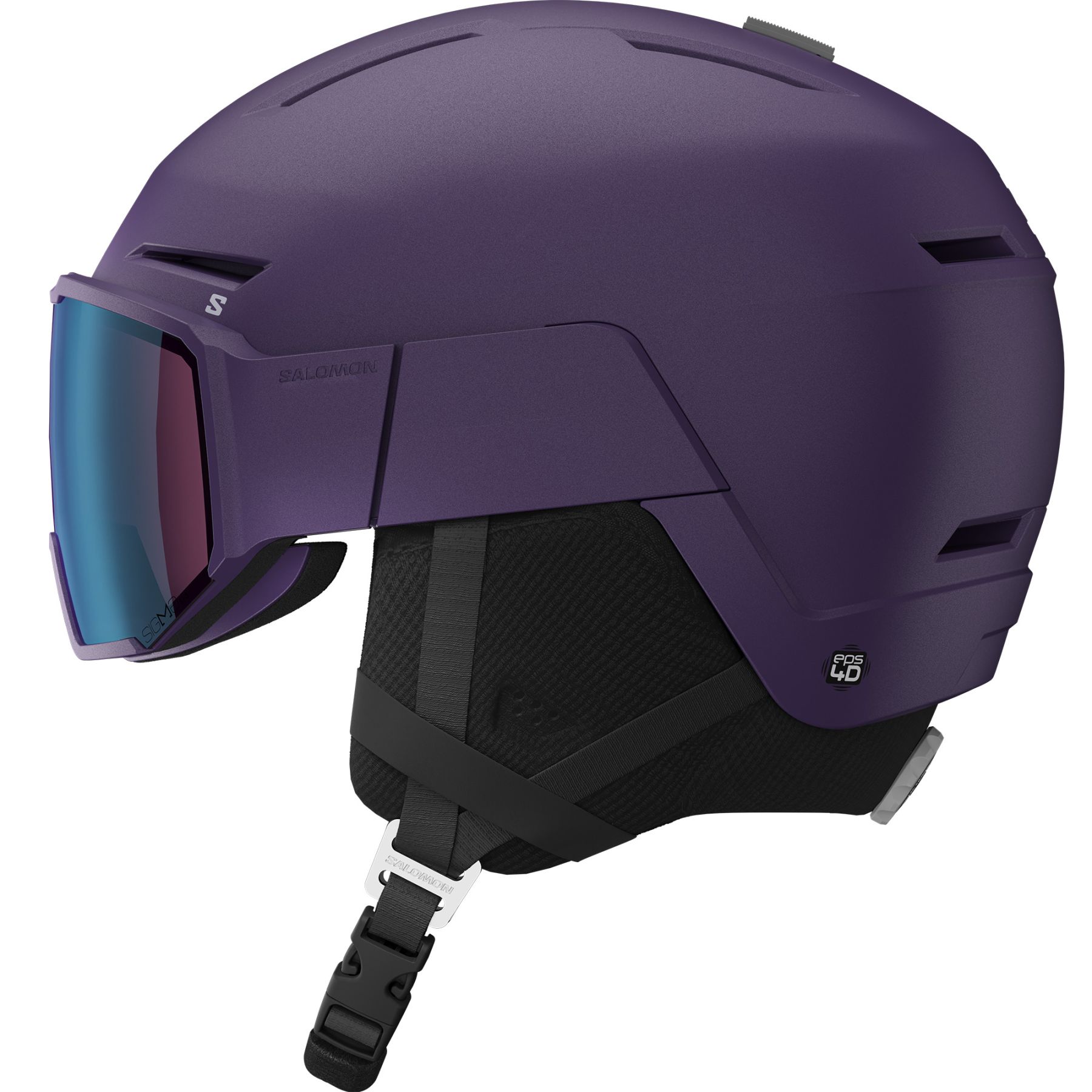 Salomon Osmo Pro Sigma Photo, Skidhjälm med Visir, Lila