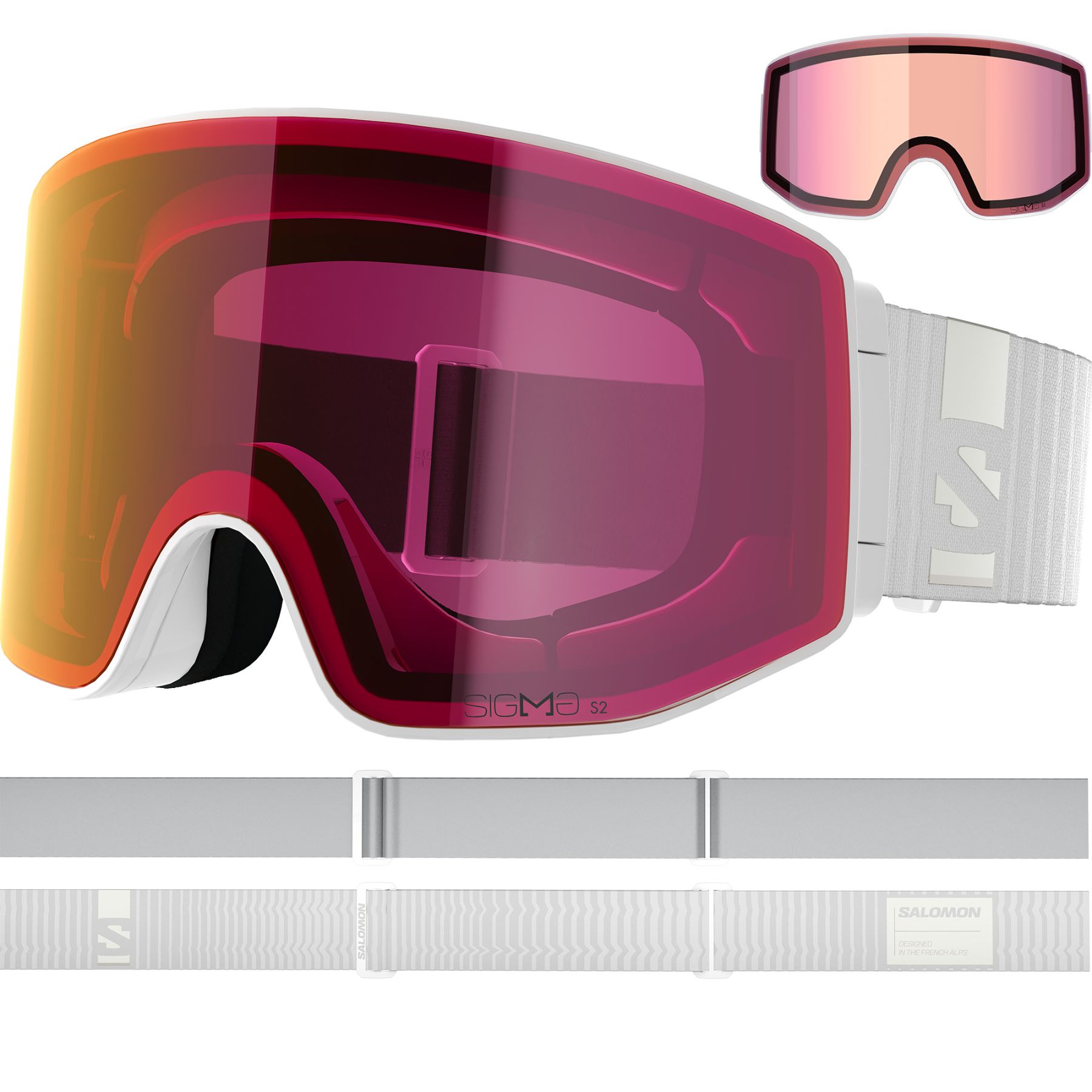 Salomon Sentry Prime Sigma, Skidglasögon, Vit
