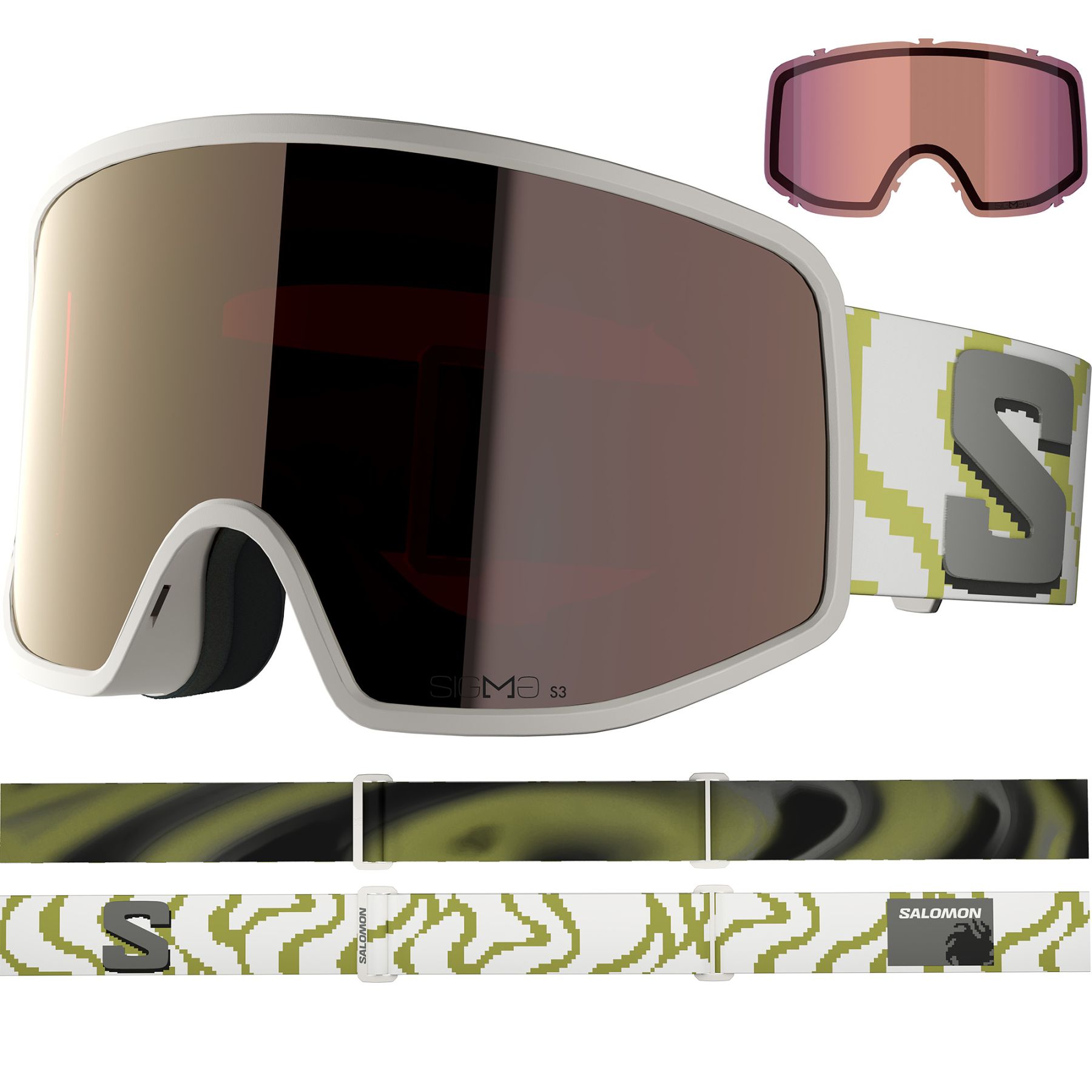 Salomon Sentry Pro Sigma, Skidglasögon, Vit