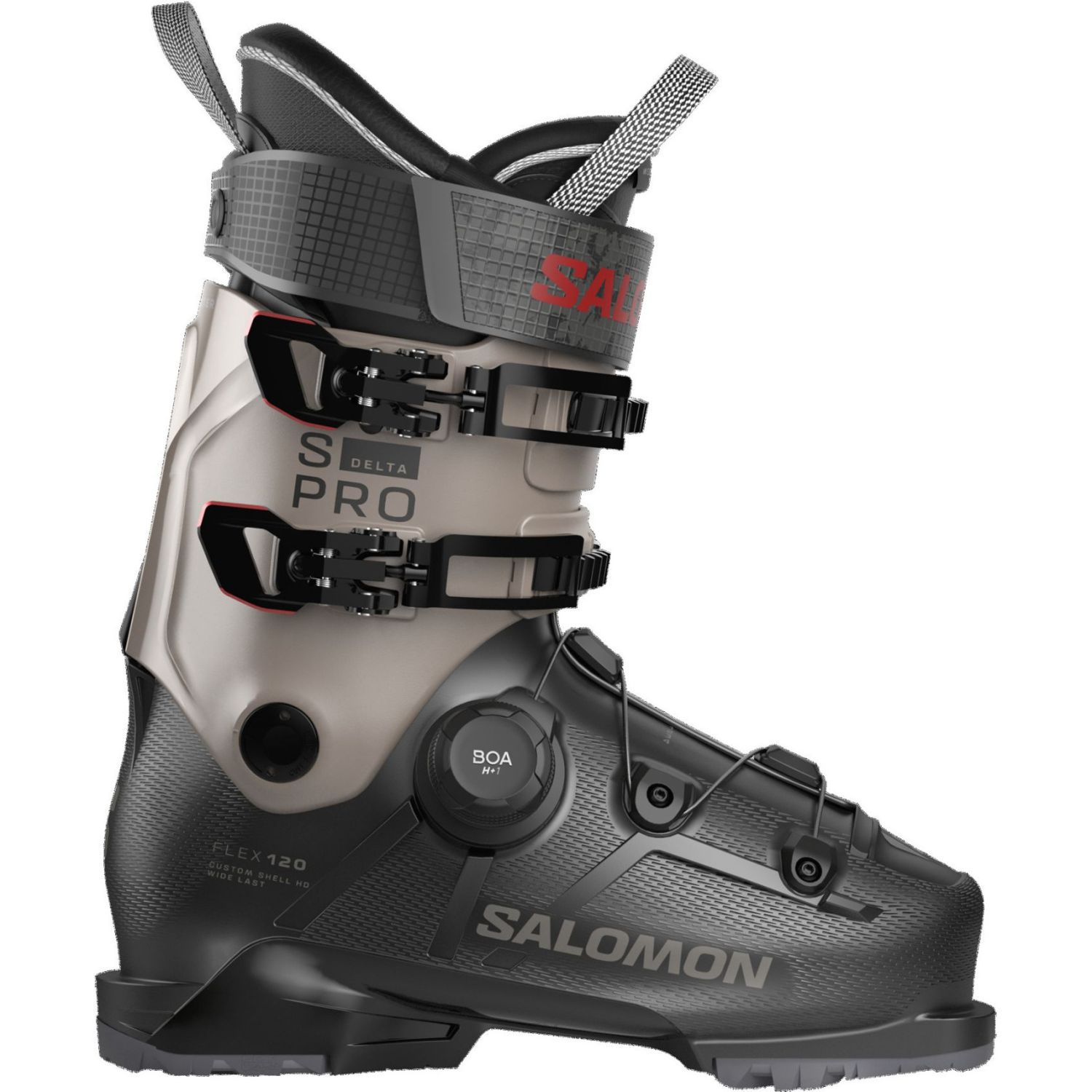 Salomon S/PRO Delta Boa 120, Skidstövlar, Herr, Svart/Beige