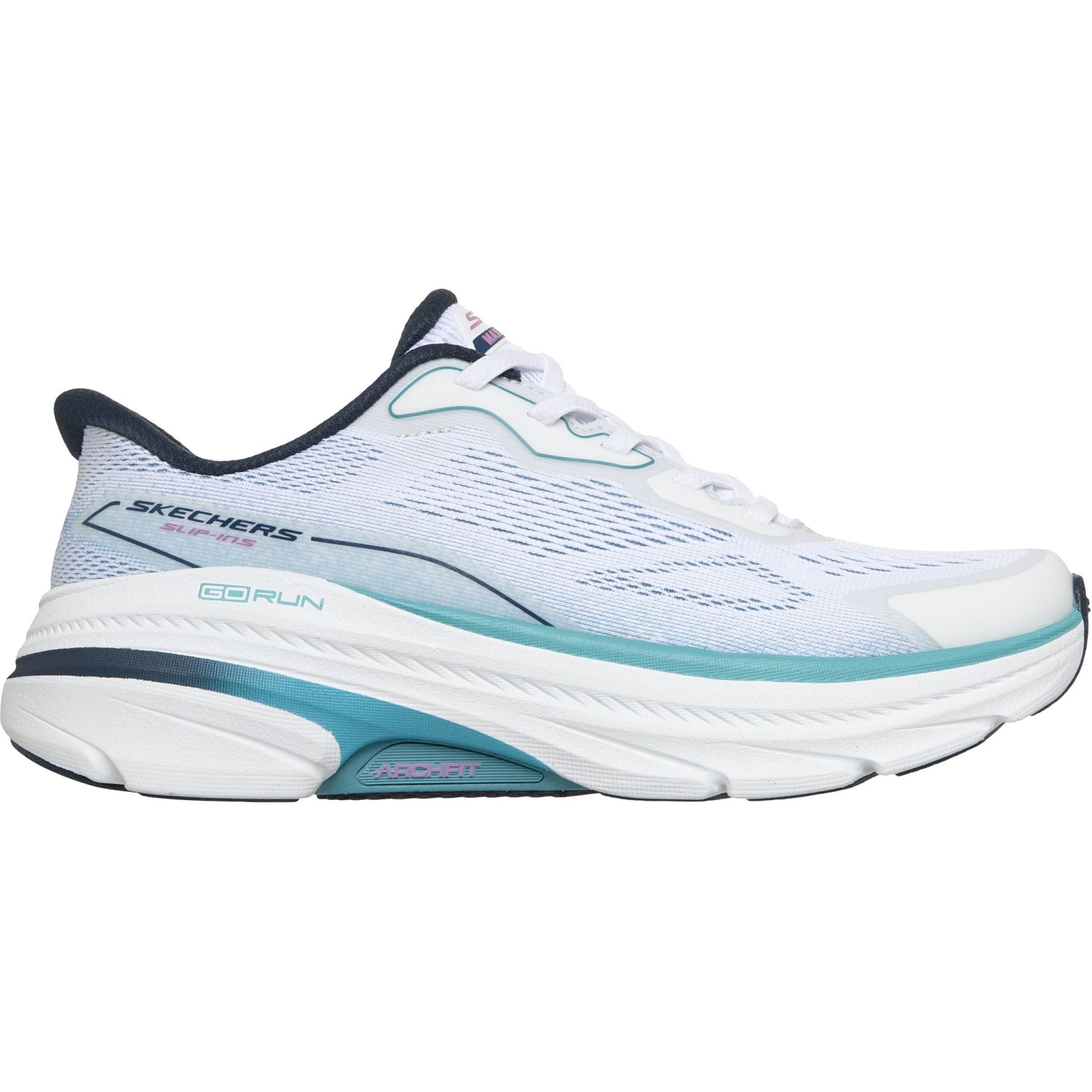 Skechers Max Cushioning Arch Fit 2.0 Sandal, löparskor, dam, vit