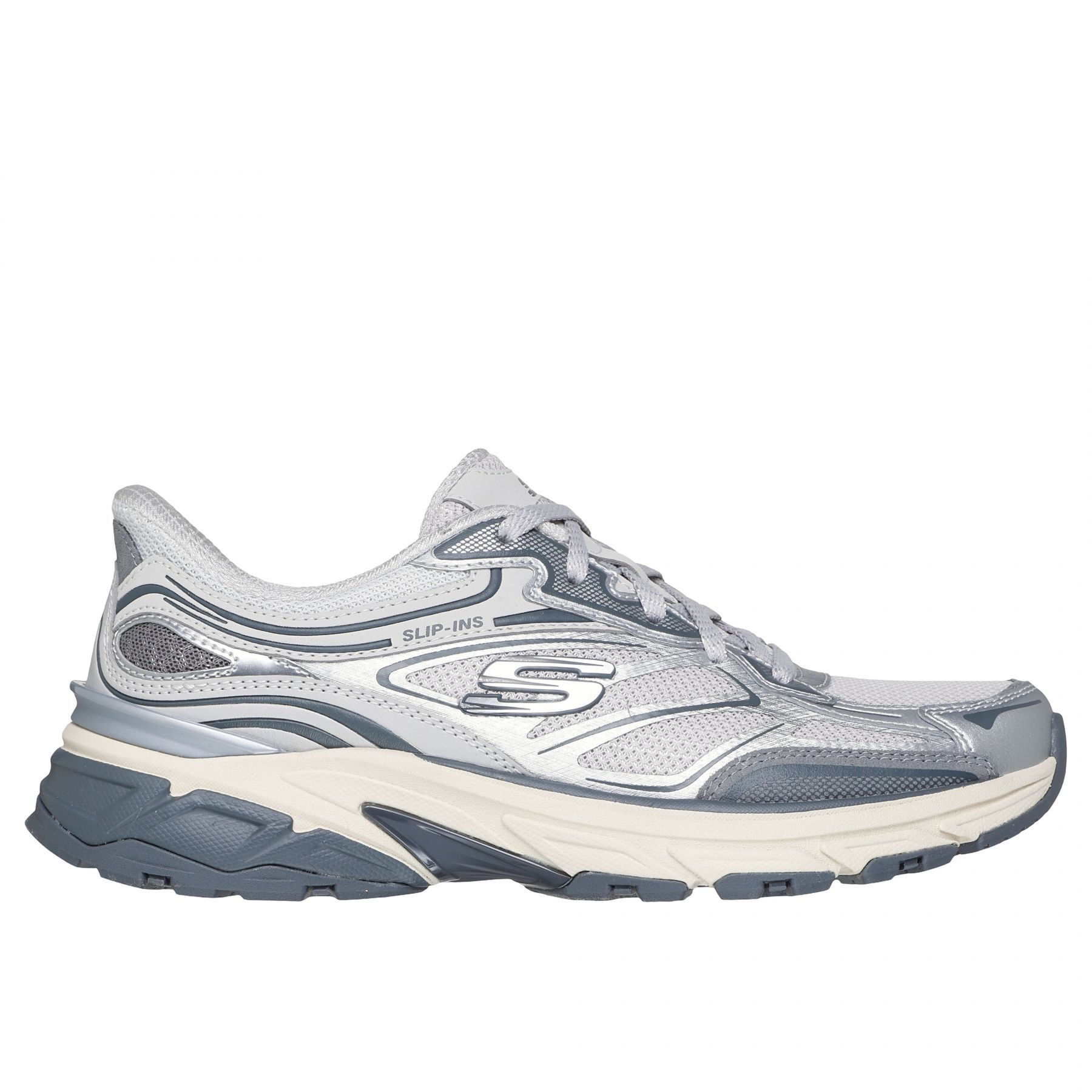 Skechers Stamina Sport, Utomhusskor, Dam, Silver