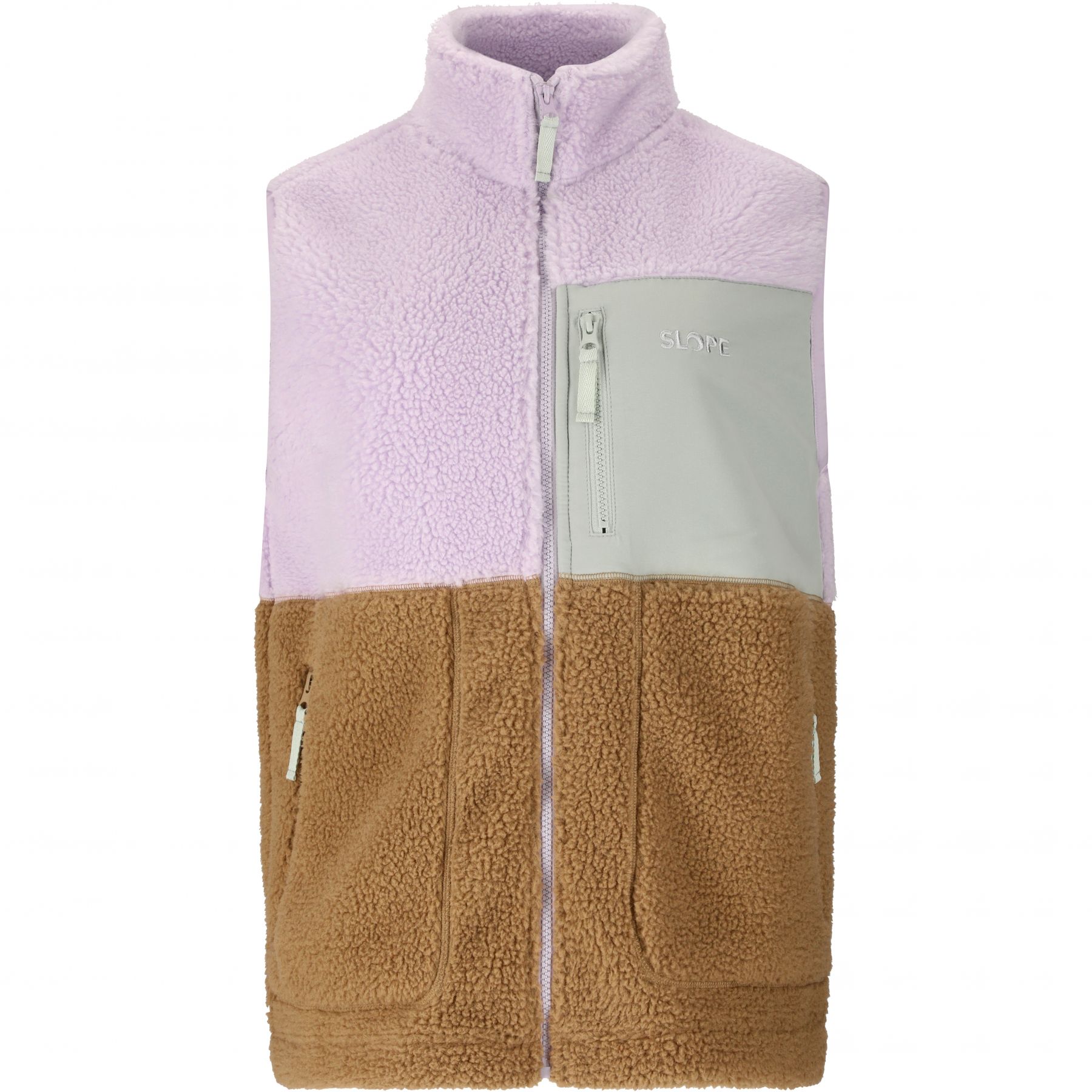 SLOPE Katau Teddy, Fleeceväst, Dam, Orchid Petal