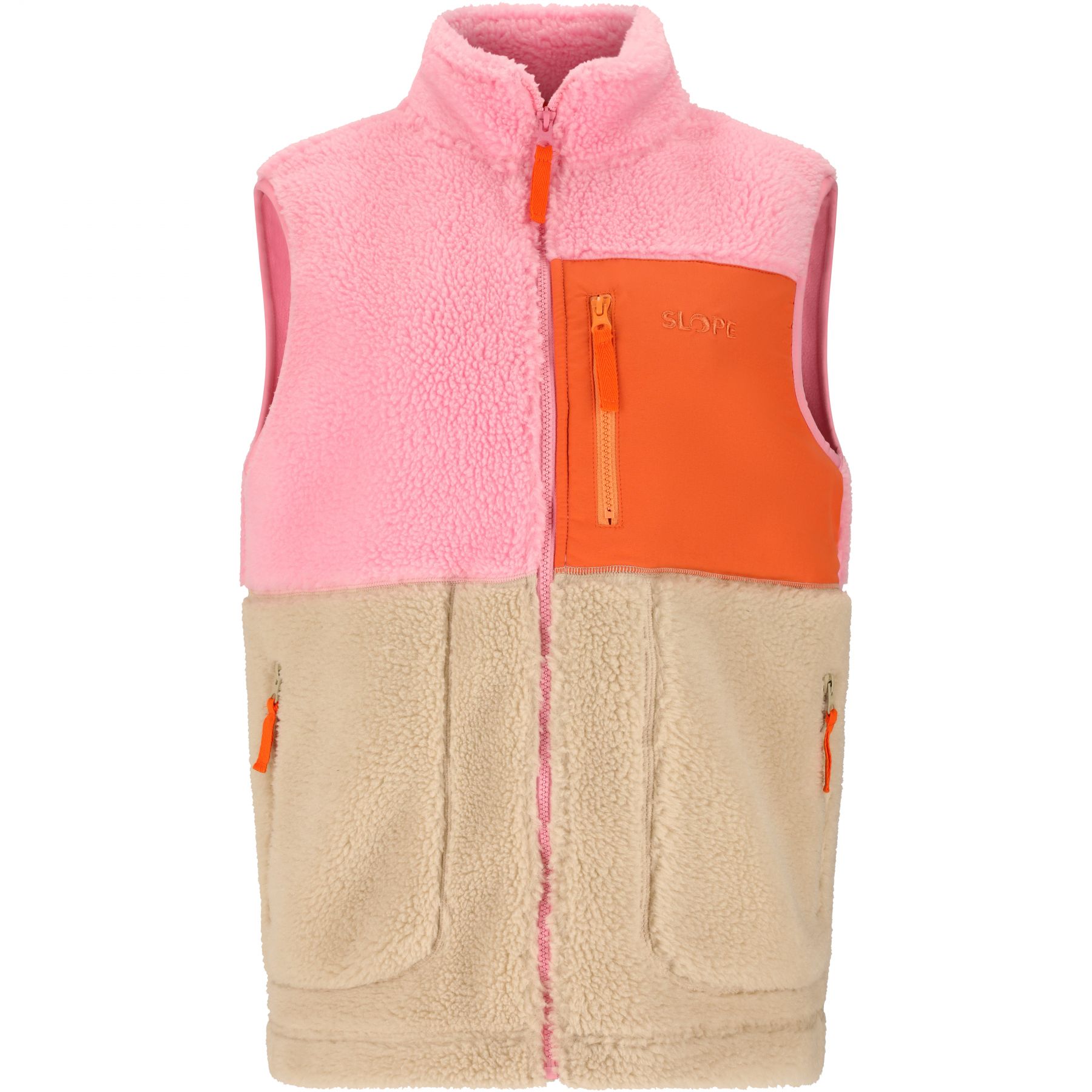 SLOPE Katau Teddy, Fleeceväst, Dam, Prism Pink